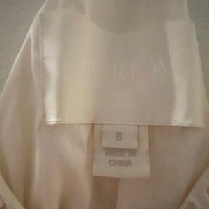 STUNNING cream colored JCrew eyelet peplum dress with beautiful detail